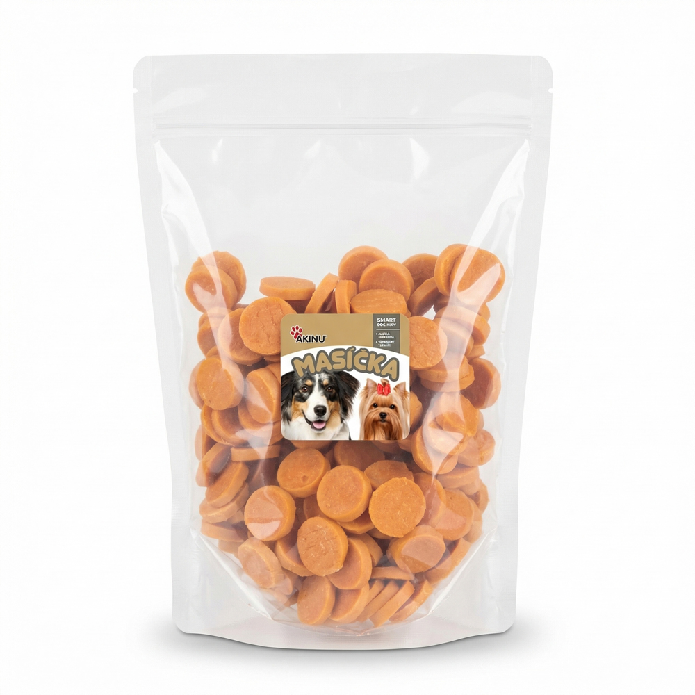 Akinu MASÍČKA Kuřecí chipsy pamlsek pro psy 1 kg