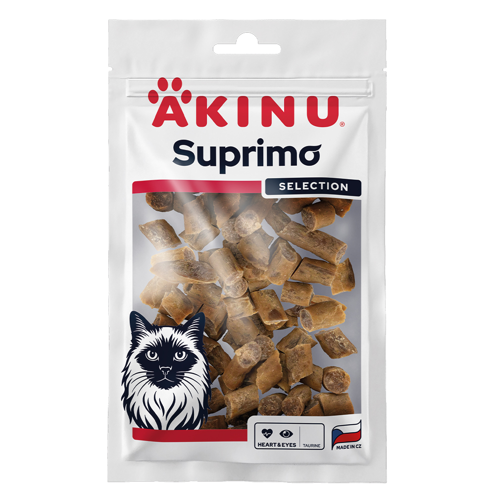Akinu SUPRIMO SELECTION Heart & Eyes pamlsek pro kočky 50 g
