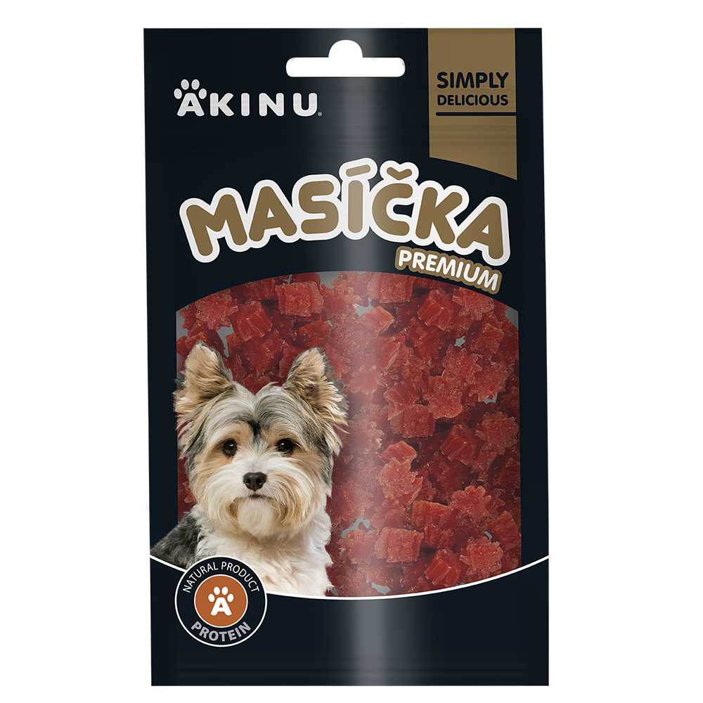 Akinu MASÍČKA PREMIUM Kachní maso pamlsek pro psy 75 g