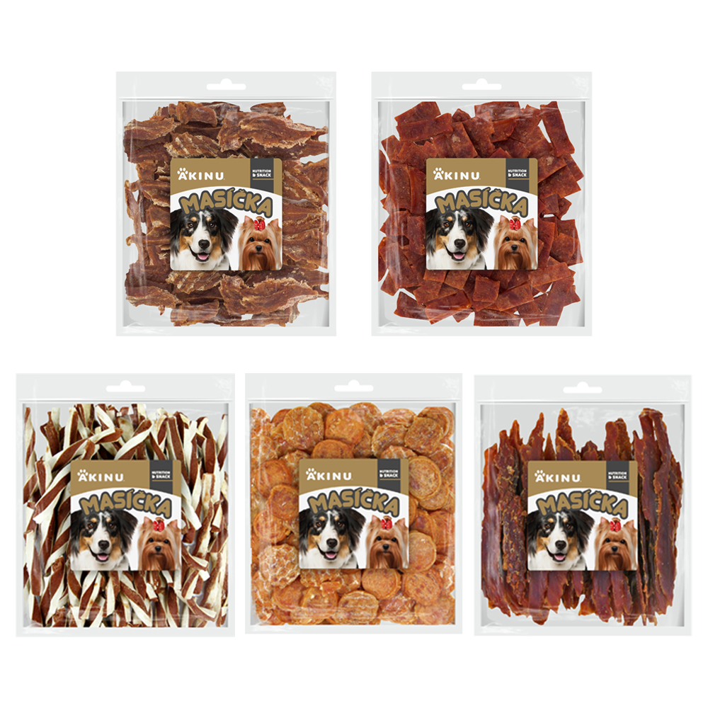 Akinu MASÍČKA MIX pro psy 5 x 300 g