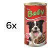 Akinu BELY Hovězí kousky v omáčce konzerva pro psy 6 x 1250 g