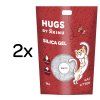 HUGS by Akinu Silika gel bílý stelivo pro kočky 2 x 16 l