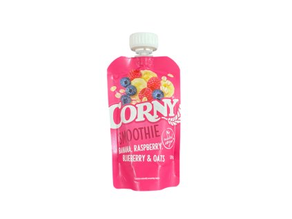 Smoothie kapsička banán, maliny, borůvky, ovesné vločky, 120g.