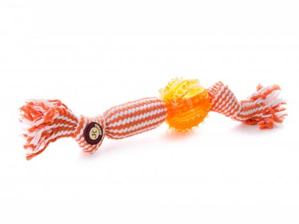 45999 1 jk animals piskaci bavlneny uzel tpr mic 33 cm oranzovy 01