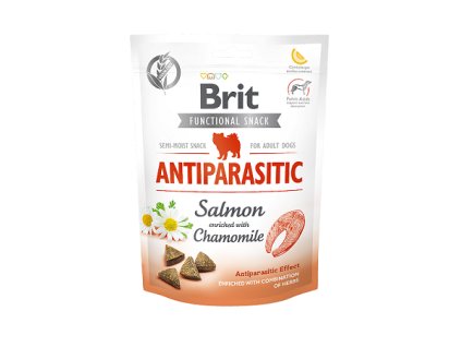 brit care dog functional snack antiparasitic salmon 150g original