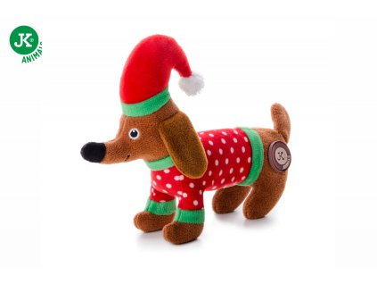 46130 plysova piskaci hracka jezevcik x mas 19 cm 01