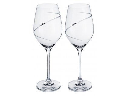 sklenicky na vino se swarovski elements silhouette