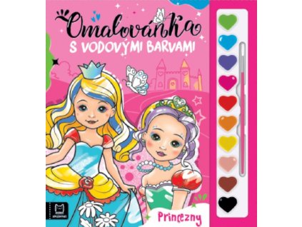 Omalovánka s vodovými barvami Princezny