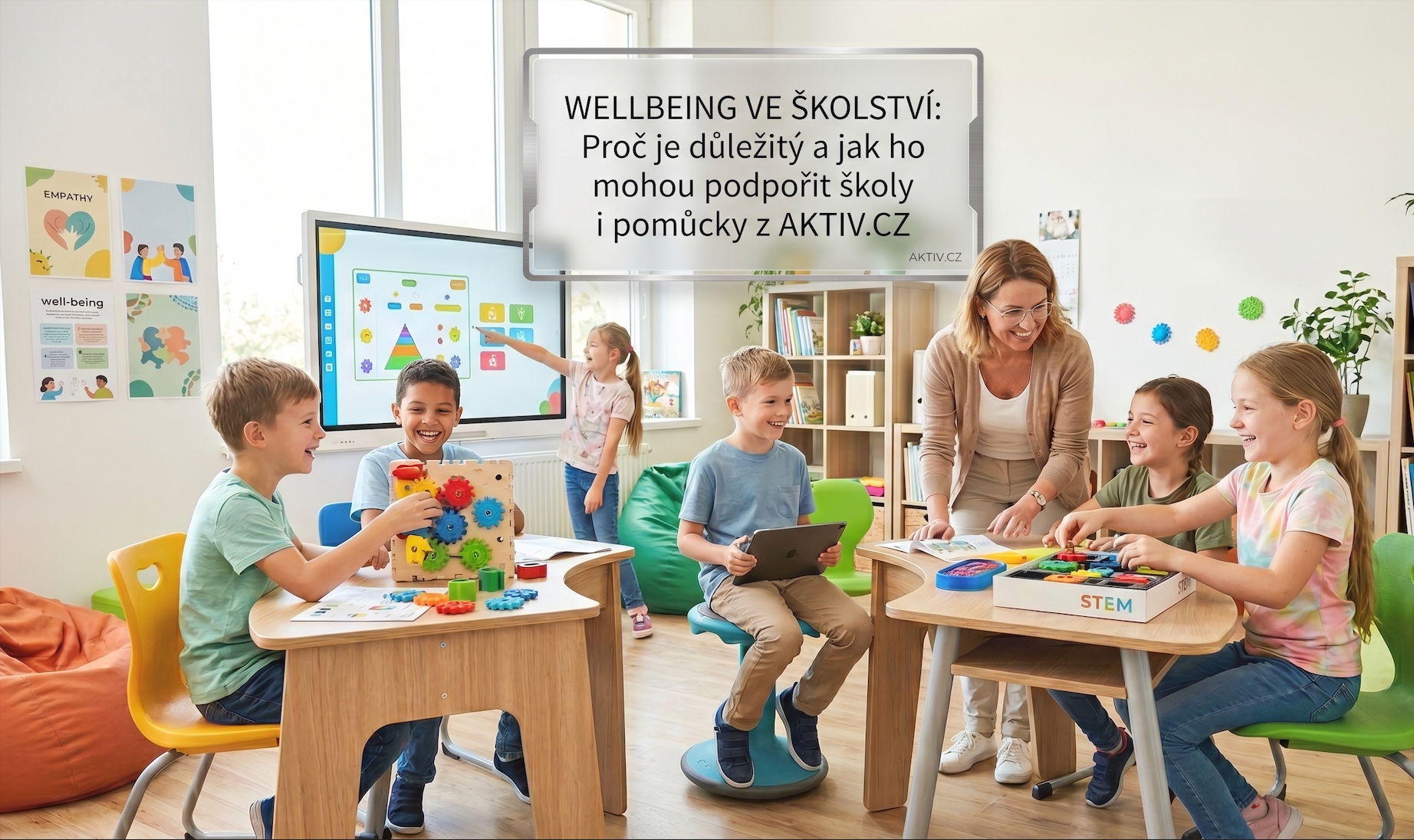 Wellbeing ve školství: proč je důležitý a jak ho mohou podpořit školy i pomůcky z AKTIV.CZ