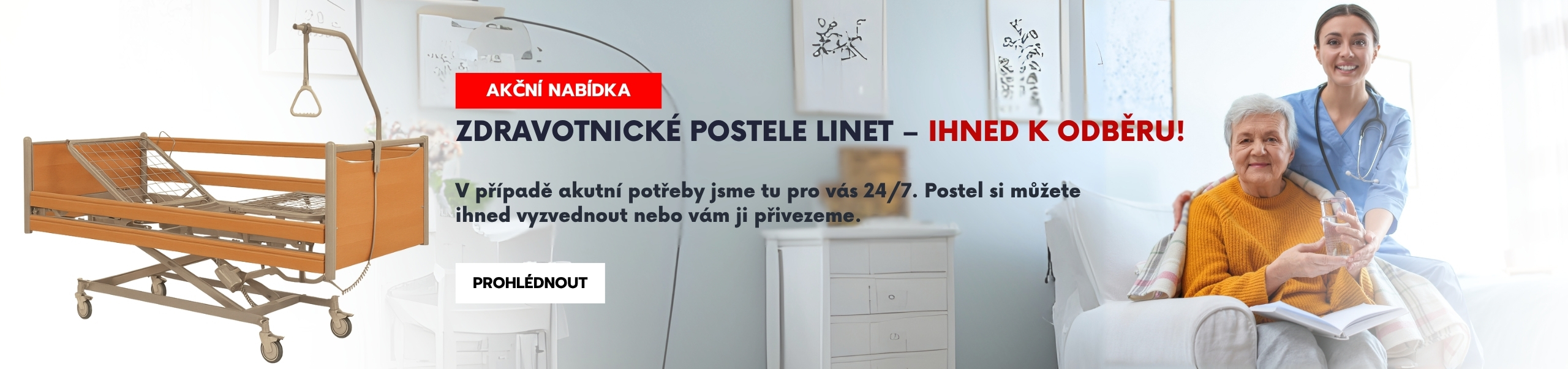 Lůžko elektrické polohovací NON STOP odběr