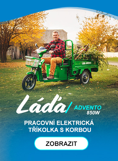 Elektrická tříkolka korbou LÁĎA | Aktiv.cz