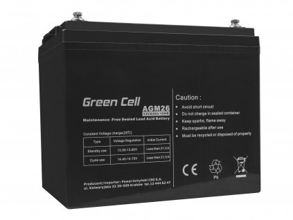 Baterie 12V AGM, kapacita: 84Ah, 90Ah, 100Ah (Kapacita 84Ah)