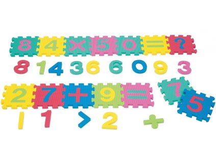 Pěnové puzzle Čísla + znaménka - FM 824