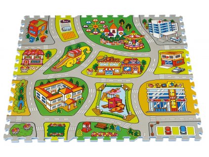 City mapa pěnové puzzle - TM-011