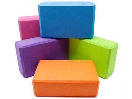 Blok Yoga 7,6cm - pěnová kostka na jógu (Barva Černá)