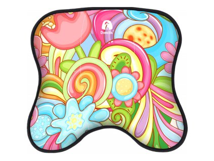 DYNAMICKO-SMĚROVÁ PODLOŽKA DVECTIS SINGLE KIDS LOLLIPOP (Nosnost v  kg 180, Rozměr bez nafouknutí v cm 30 x 28 x 1 cm)