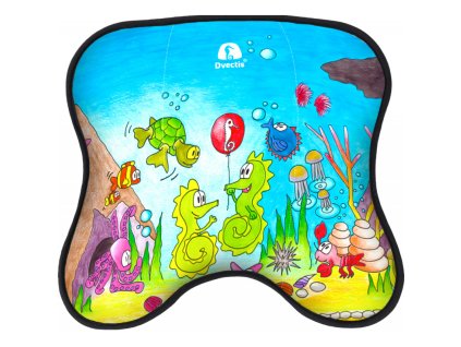 DYNAMICKO-SMĚROVÁ PODLOŽKA DVECTIS DOUBLE KIDS OCEAN (Nosnost v  kg 180, Rozměr bez nafouknutí v cm 30 x 28 x 1 cm)