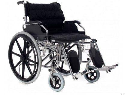 Invalidní vozík XXL speciální široký 56 cm, ocelový