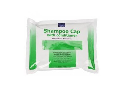 Koupací čepice ABENA s obsahem šamponu a kondicionéru