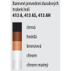 413 A, Duralová hůl skládací standardní, barva černá