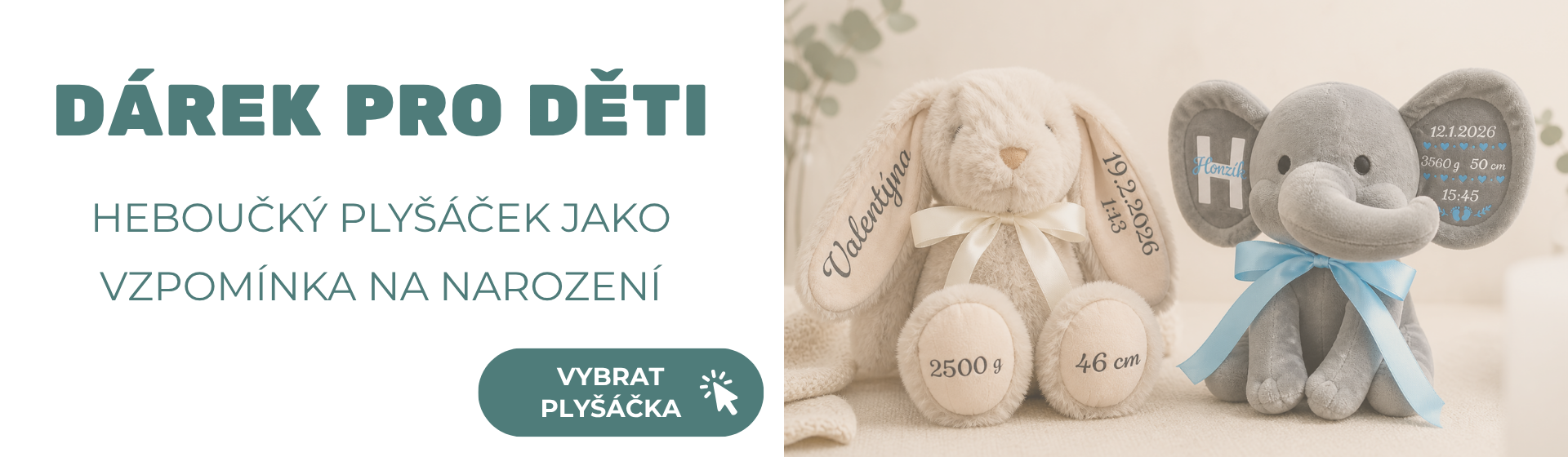 Plyšáci s potiskem
