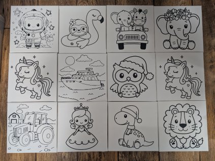 Omalovánky na plátně