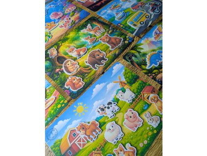 Pracovní listy na suchý zip - svět kolem nás