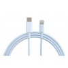 Synchronizačný a nabíjací kábel USB-C / Lightning konektor pre Apple - 2m, biely
