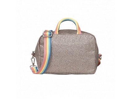 lunch bag glitter copper