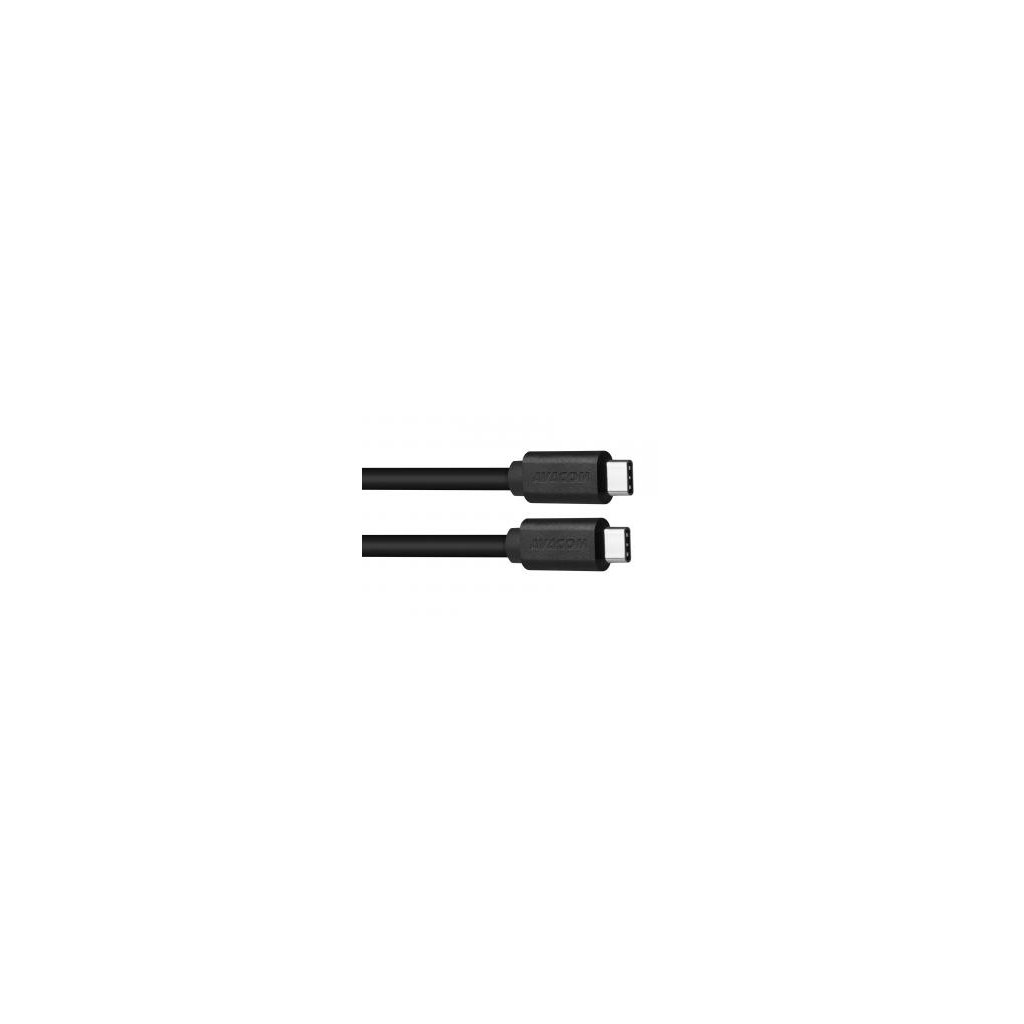 Datový a nabíjecí kabel USB Type-C - USB Type-C, 100cm, černá