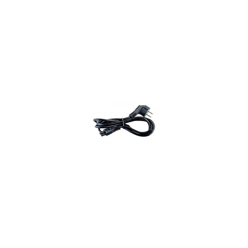 Napájecí kabel pro notebookové zdroje trojpinový (trojlístek) dlouhý 1,8m