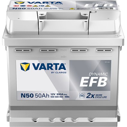 Autobatéria VARTA DYNAMIC EFB 550500055 12V 50Ah