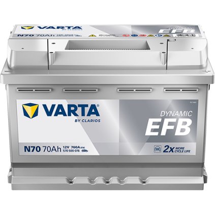 Autobatéria VARTA DYNAMIC EFB 570500076 12V 70Ah