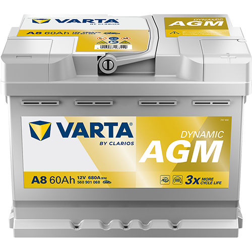 Autobatéria VARTA DYNAMIC AGM 560901068 12V 60Ah