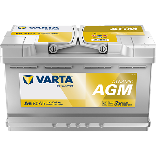 Autobatéria VARTA DYNAMIC AGM 580901080 12V 80Ah