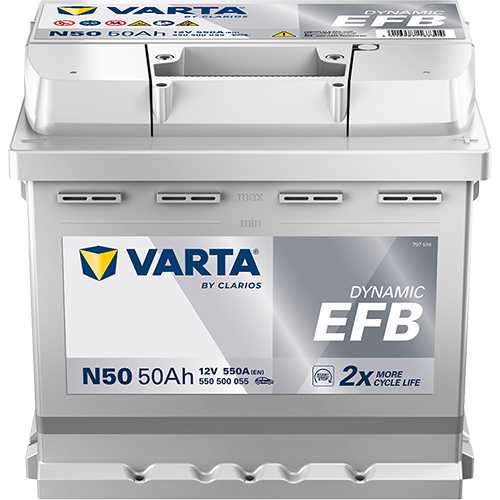 Autobatéria VARTA DYNAMIC EFB 550500055 12V 50Ah