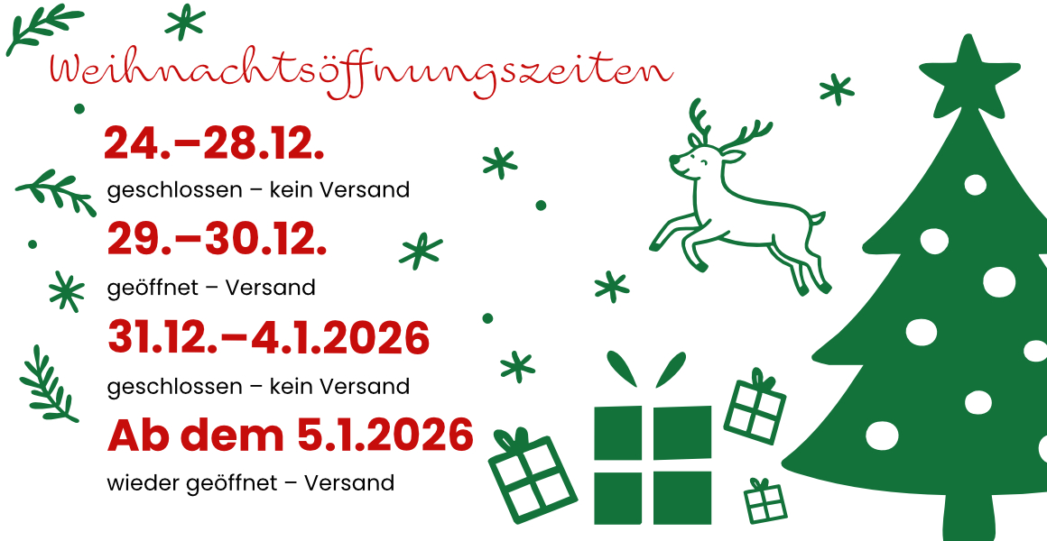 Weihnachtsöffnungszeiten