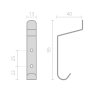 kovovy hacek bily 9 5 cm 1 ks (2)