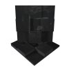 sound absorption diffuse acoustic panels edison black gloss