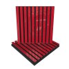 sound absorption diffuse acoustic slat panels pole red gloss 1000x1000
