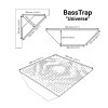 dimensions of bass traps universe with 150mm