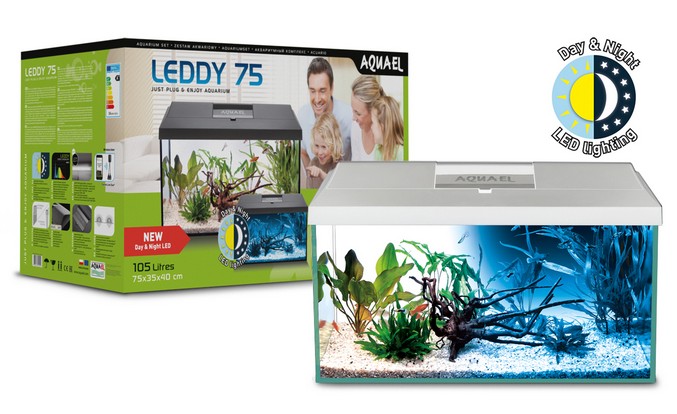 AQUAEL akvarijní set LEDDY DAY&NIGHT 75 Varianta: bílá