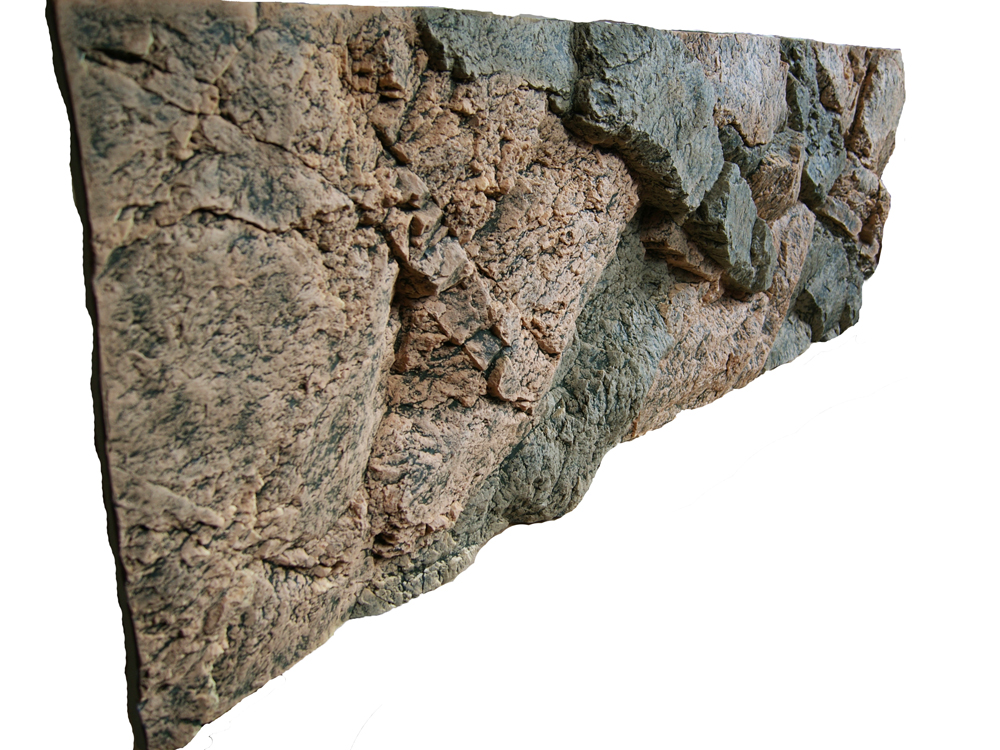 Akvarijní 3D pozadí Rocky 100 x 50 cm Varianta: bílá