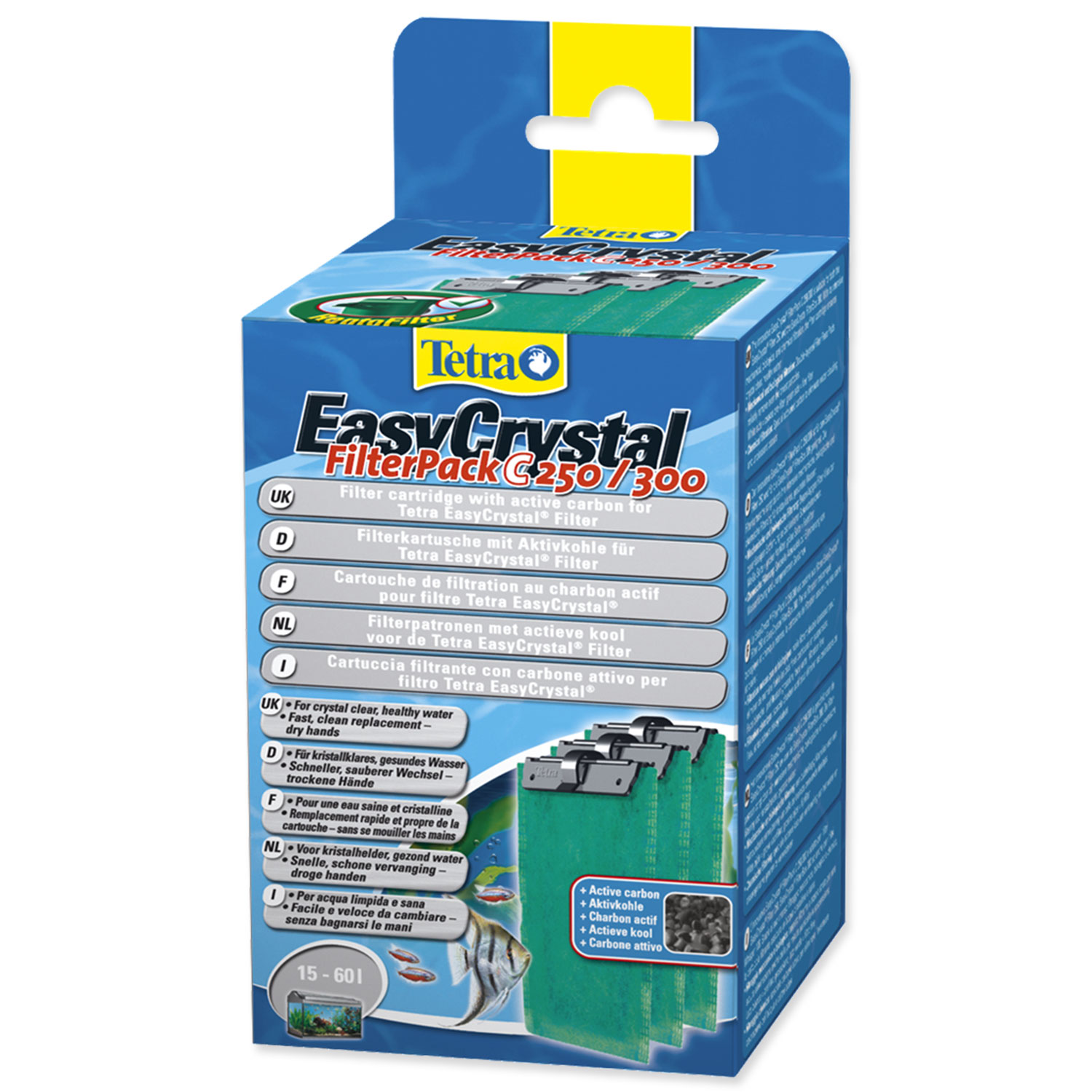 TETRA Náplň aktivní uhli EasyCrystal FilterPack C 250 / 300 (3ks)
