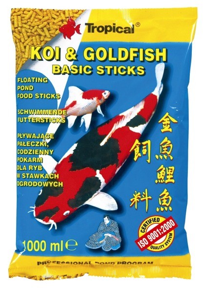 Tropical Pond Koi&Goldfish Basic sticks 1 l