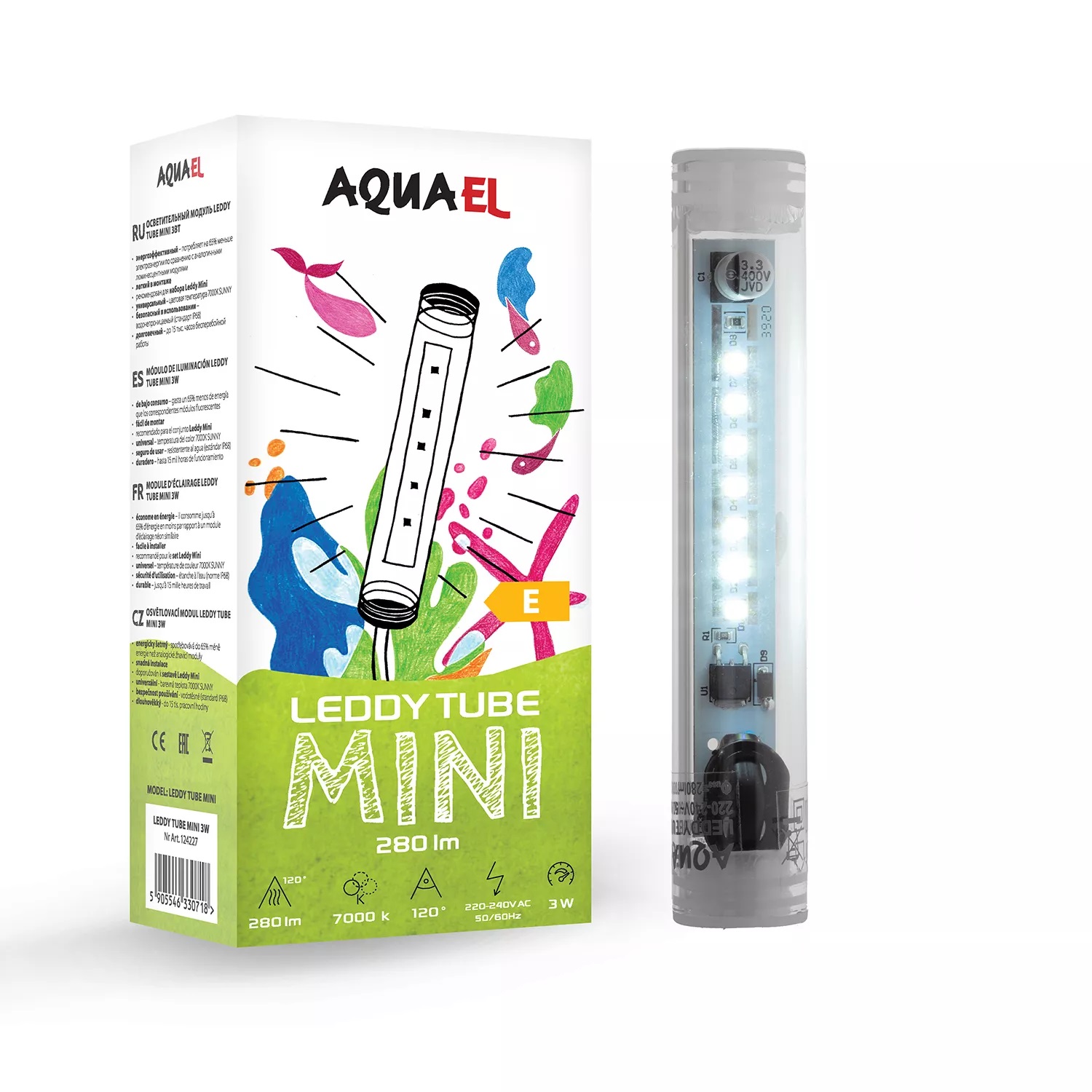 AQUAEL LEDDY TUBE MINI 3W LED - SUNNY