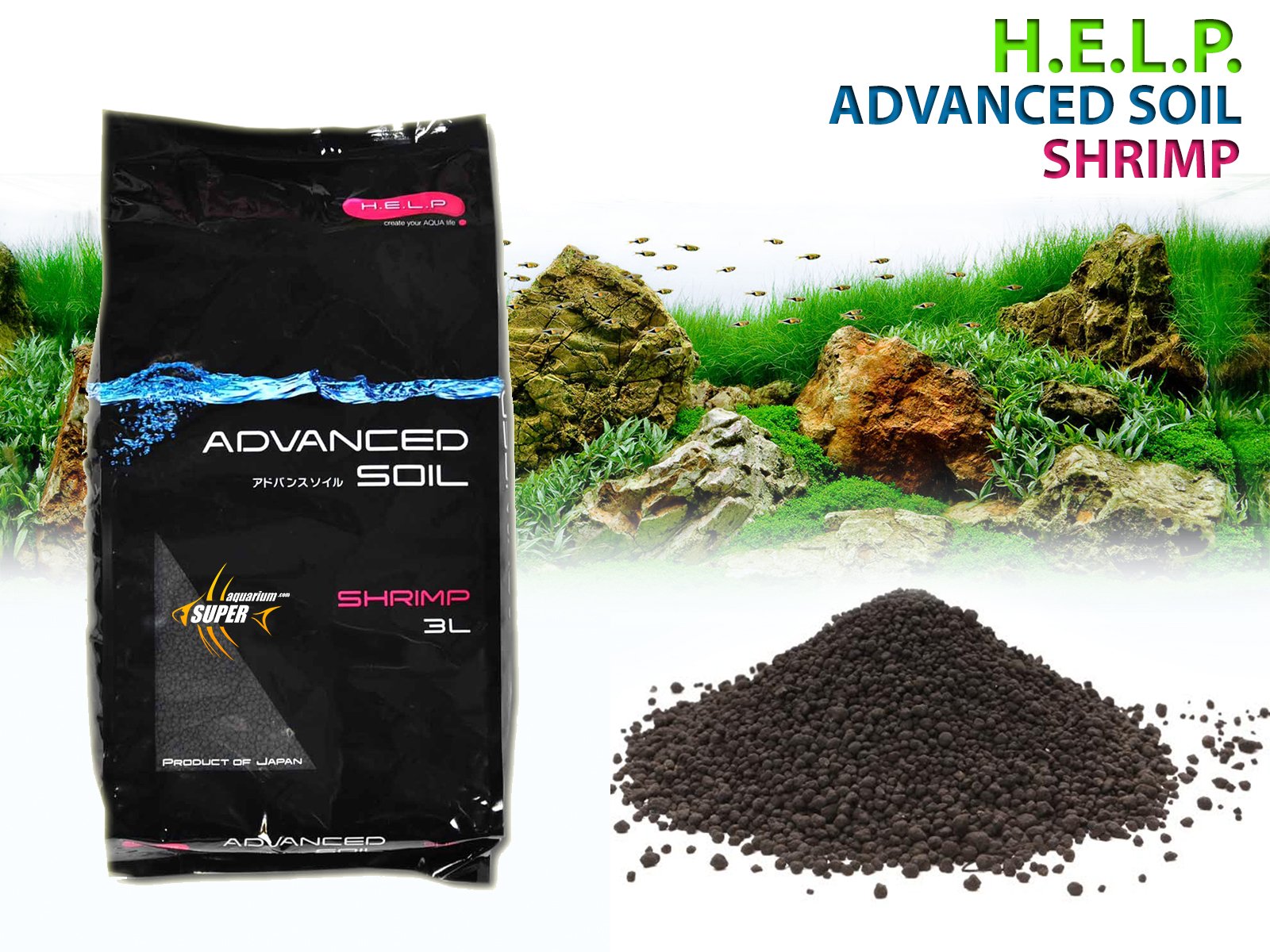 AQUAEL substrát H.E.L.P. ADVANCED SOIL SHRIMP 3L