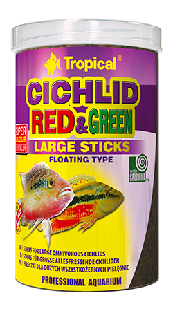 TROPICAL Cichlid Red&Green Large 1000 ml/300 g