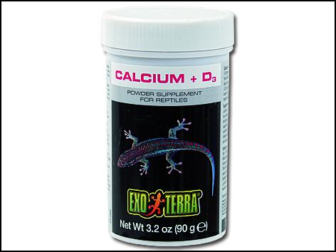 Doplňkové krmivo EXO TERRA kalcium + vitamín D3 (90g)