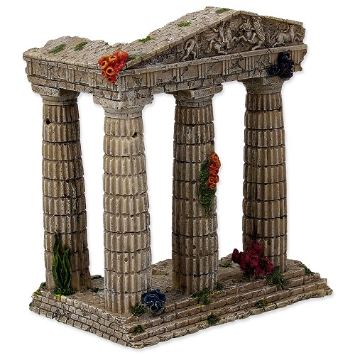 Dekorace AQUA EXCELLENT Zřícenina chrámu 15,5 cm